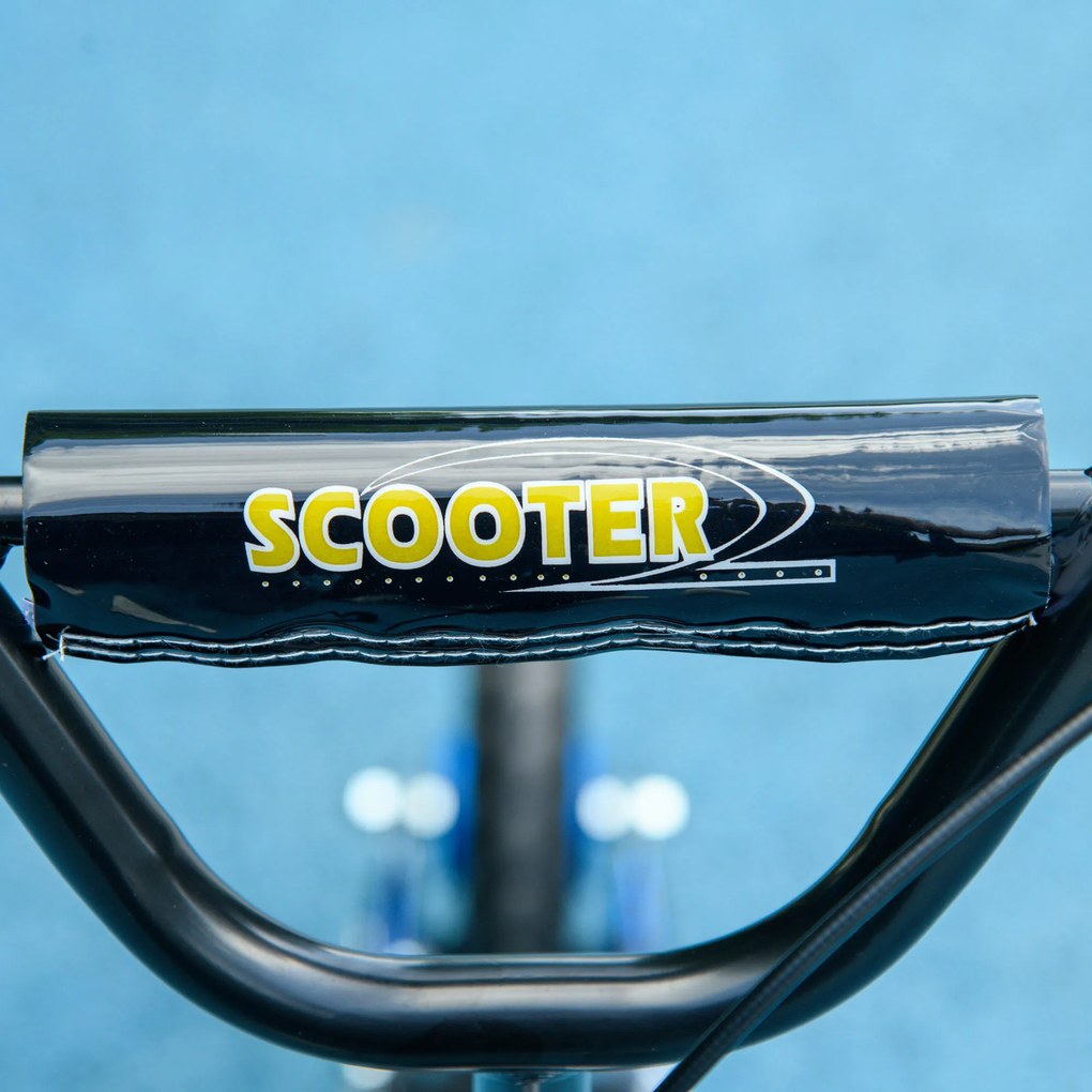 AIYAPLAY hulajnoga dla dzieci, regulowana hulajnoga dla dzieci, z hamulcem, stopką, 2 koła, stal, niebieska