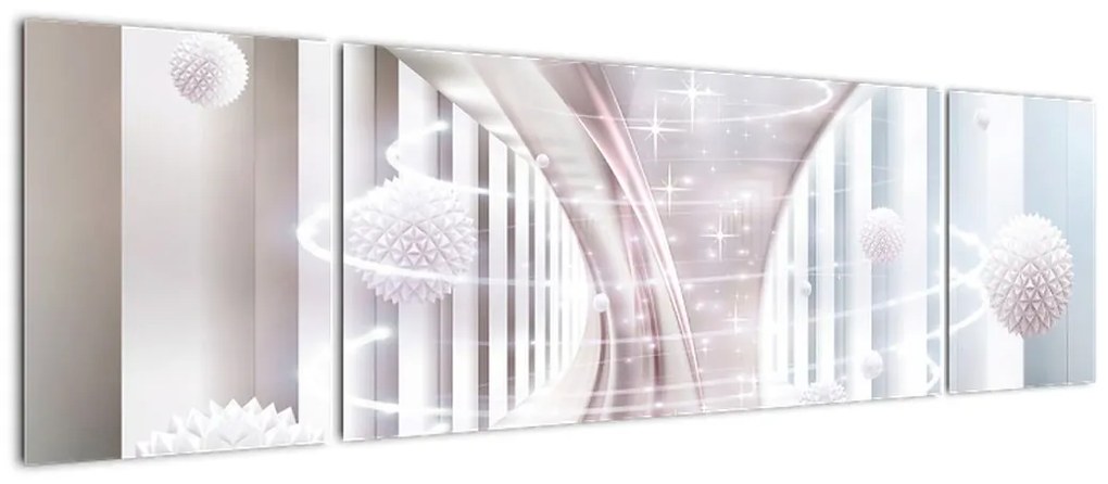 Obraz - Delikatny wir (170x50 cm)