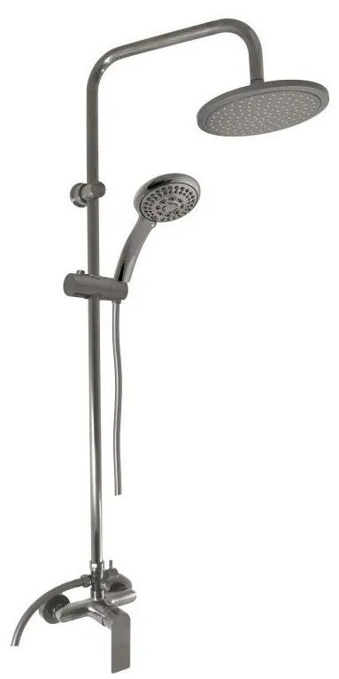 RAV Slezák NL182.5/7-1MGK - Zestaw prysznicowy z baterią NIL, szczotkowany szary