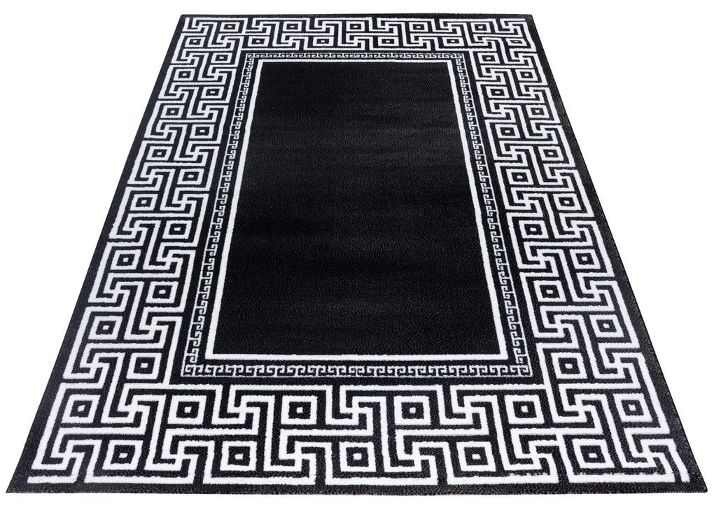 Dywan nowoczesny Parma klasyczny czarno-kremowy 240 cm x 340 cm