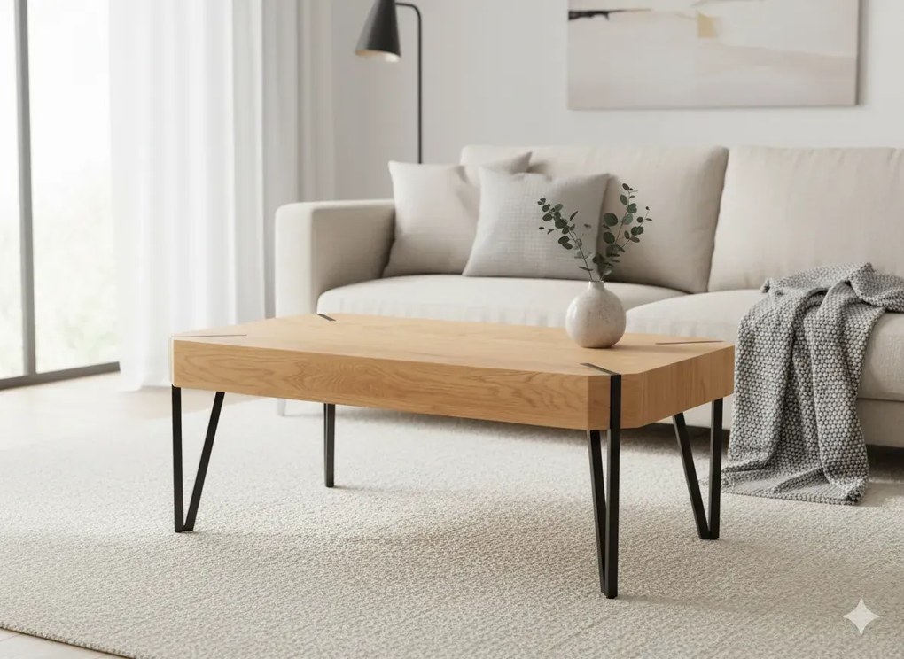 Ława w industrialnym stylu loft - M5-E81