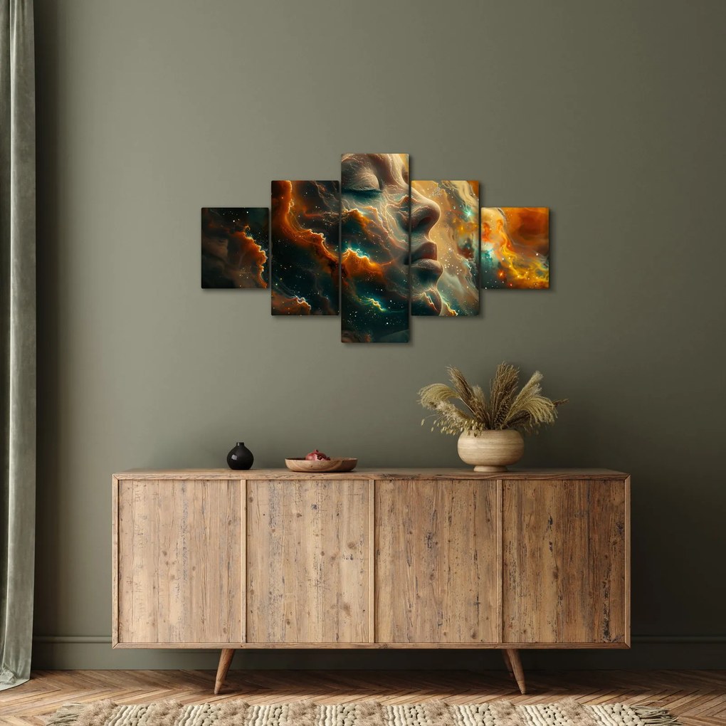 Obraz - Twarz w kosmosie (125x70 cm)