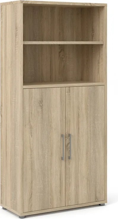 Biurowy regał 2-drzwiowy Prima dąb sonoma