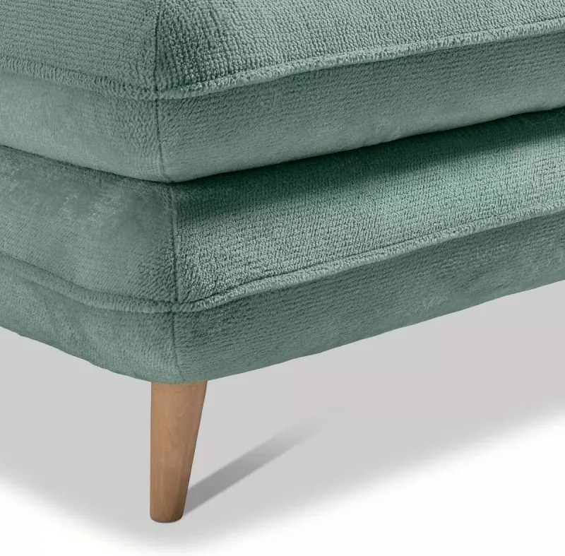 Narożnik MONTE Lewostronny z funkcją spania, pojemnikiem i poduszkami, Sorriso 08 Miętowy WERSAL