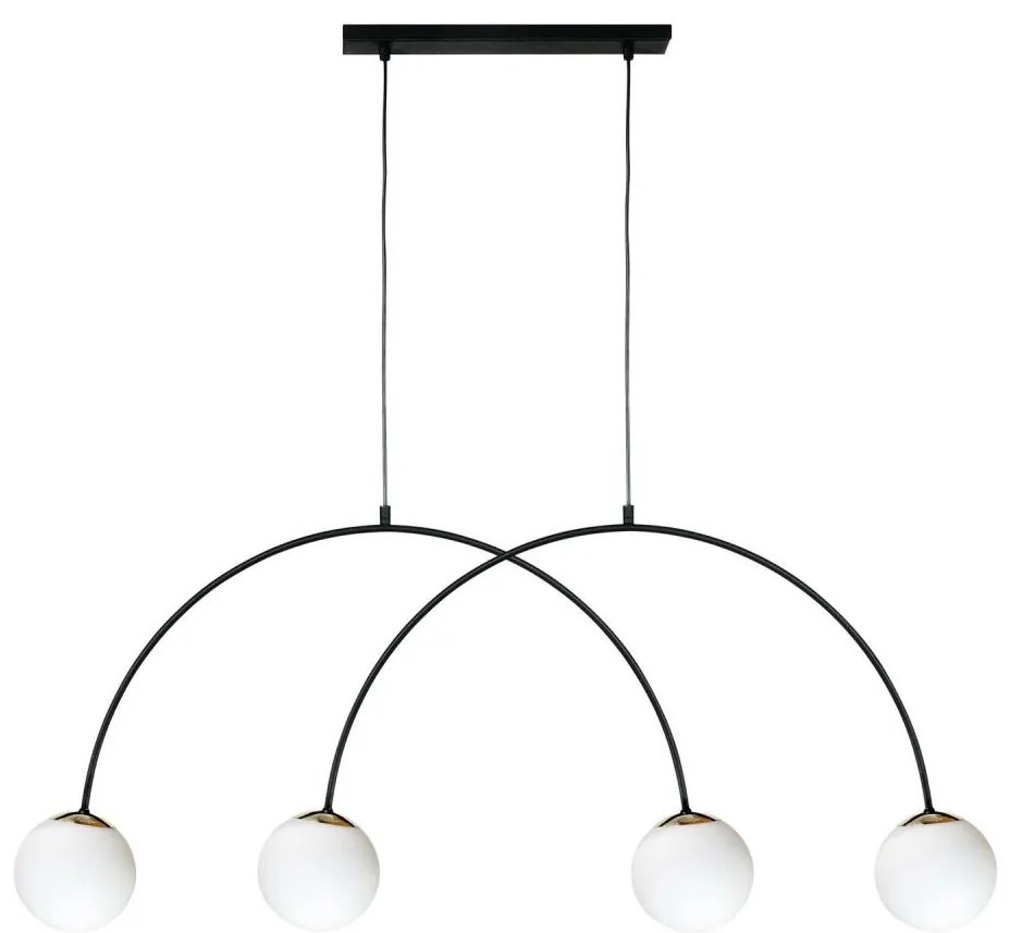 Zuma Line 1220 - Żyrandol na lince BOW 4xE14/10W/230V czarny