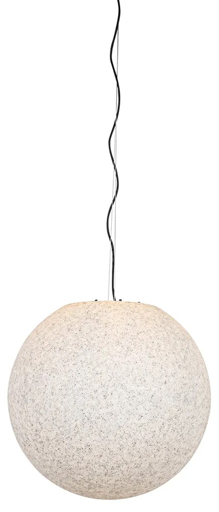 Zewnetrzna Nowoczesna lampa wisząca zewnętrzna szara 56 cm IP65 - Nura Nowoczesny Oswietlenie zewnetrzne