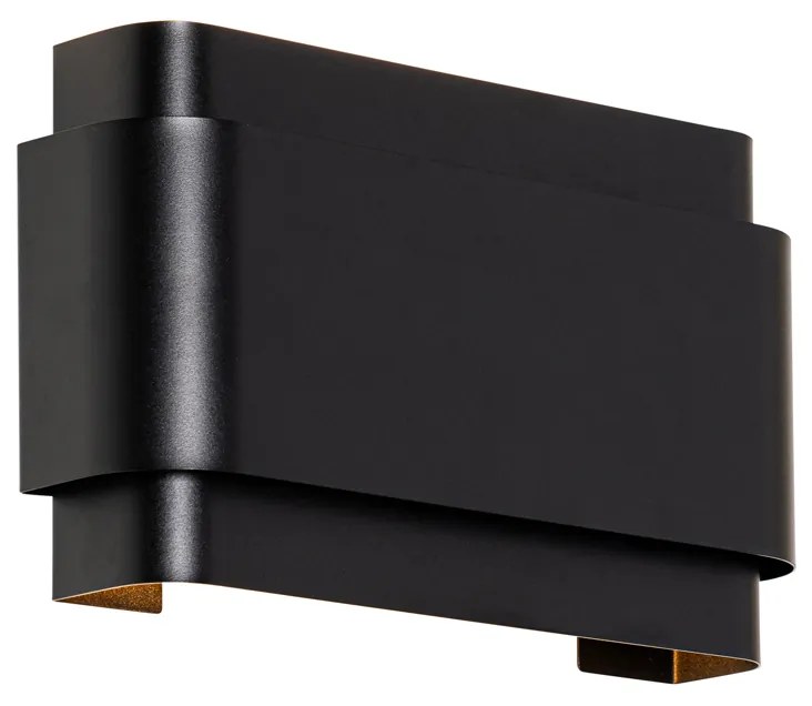 Industrialna lampa ścienna czarna 2-światłowa - Coen