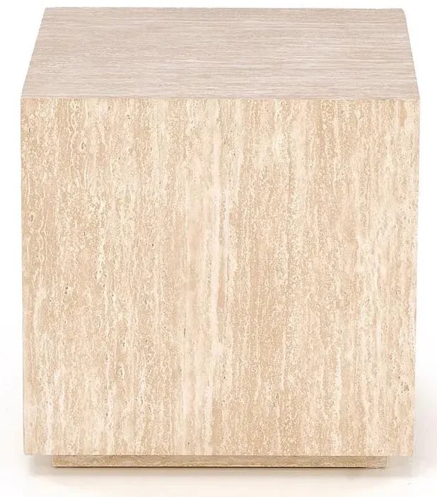 Minimalistyczna kwadratowa ława trawertyn D8-S71