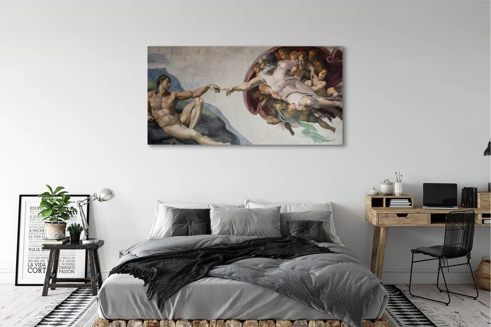 Obraz drukowany na płótnie Stworzenie Adama - Michał Anioł