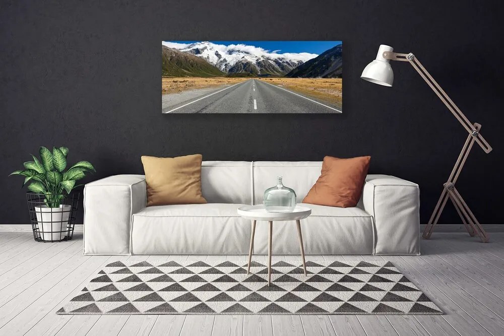 Fotoobraz na płótnie Zimowy Szlak Górski