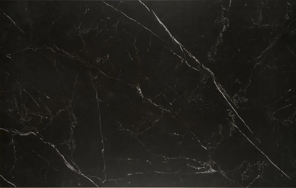 Stół rozkładany VITORINO 160(220)x90 czarny marmur HALMAR