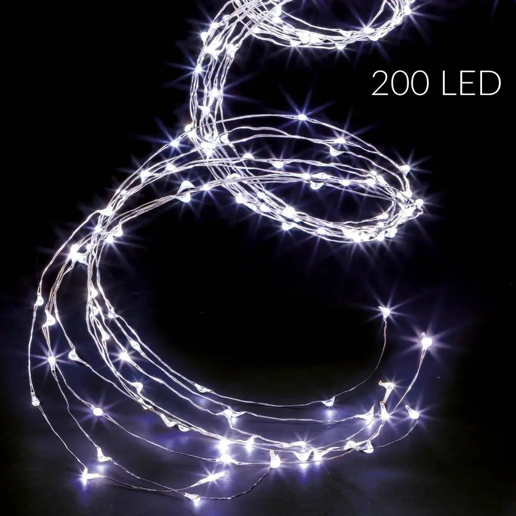 Girlanda świetlna zewnętrzna, kaskada, 200 LED