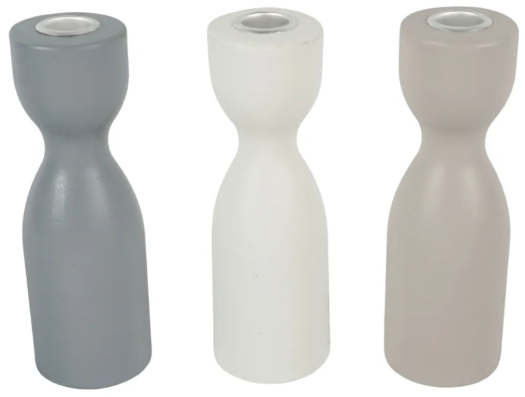 Drewniany świecznik TORNE 18 cm - różne kolory