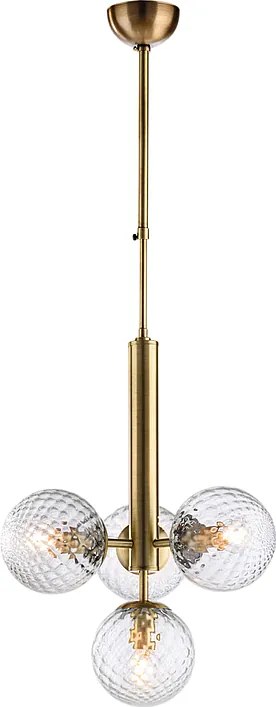Armonia Lampa wisząca z brązu szczotkowanego żelaza 4 światła 110 Ø32 BL285-4-BRZ