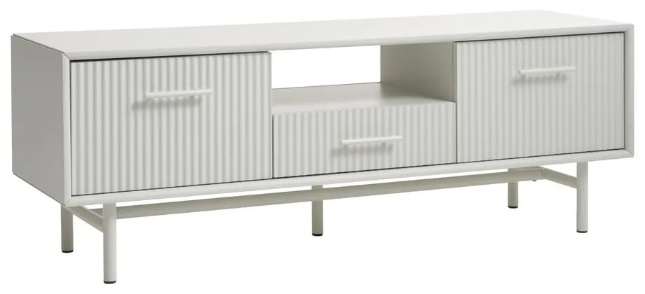 Szara szafka pod TV 140x50x45 cm Palma – Unique Furniture