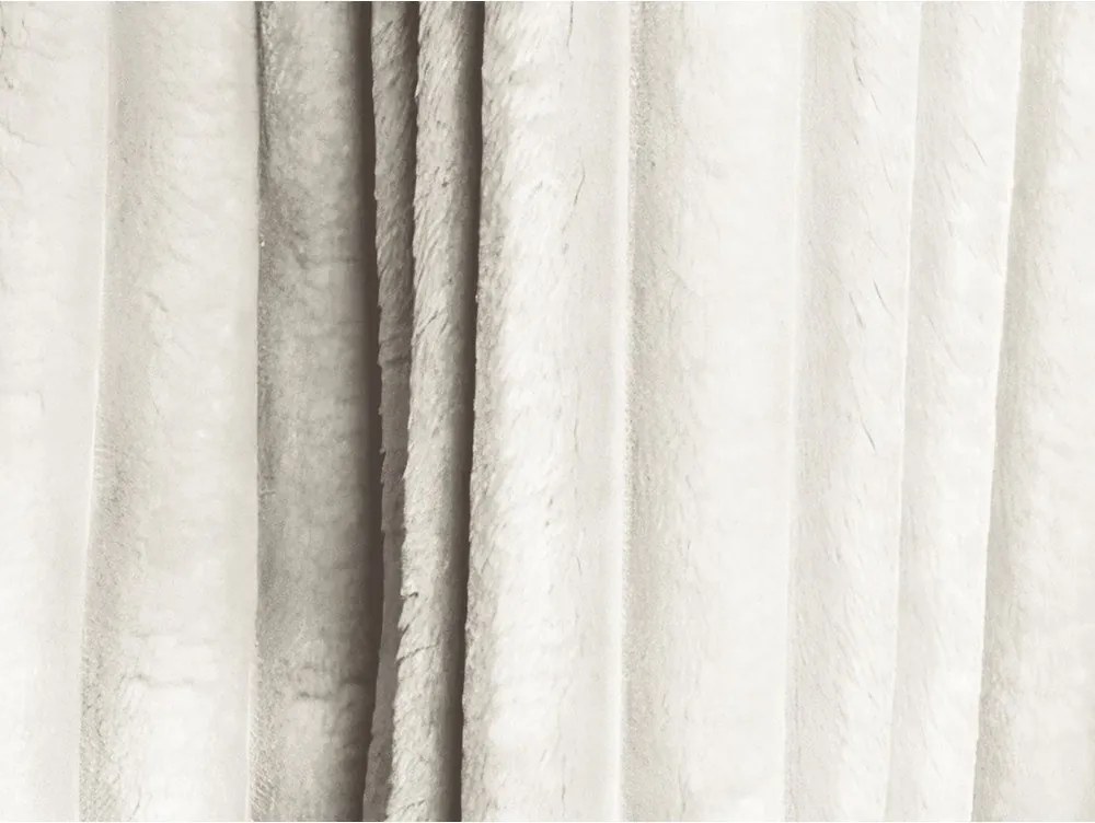 Kremowa sztruksowa rozkładana sofa ze schowkiem 252 cm Kona – Makamii