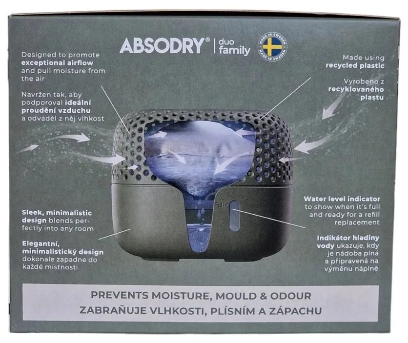 Everbrand Pochłaniacz wilgoci Absodry Duo Family Bag 3-series, do 30 m3, Forest Green
