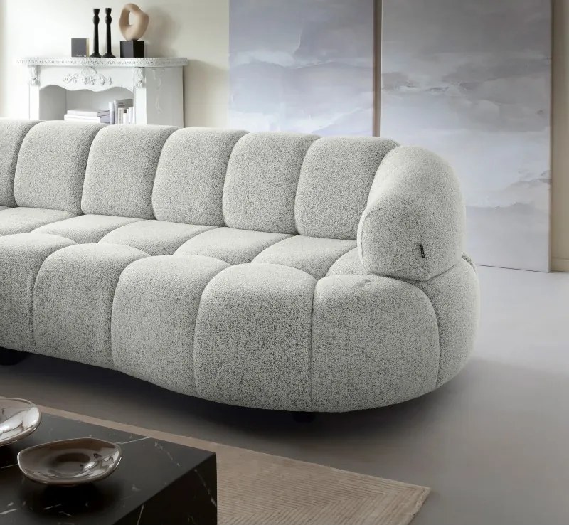 Narożnik VELPA S z elektryczną regulacją siedziska Lewostronny wolnostojący w tkaninie PUENTE 06 WERSAL