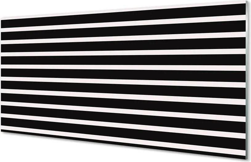 Panel Szklany Klasyczne Czarne Pasy