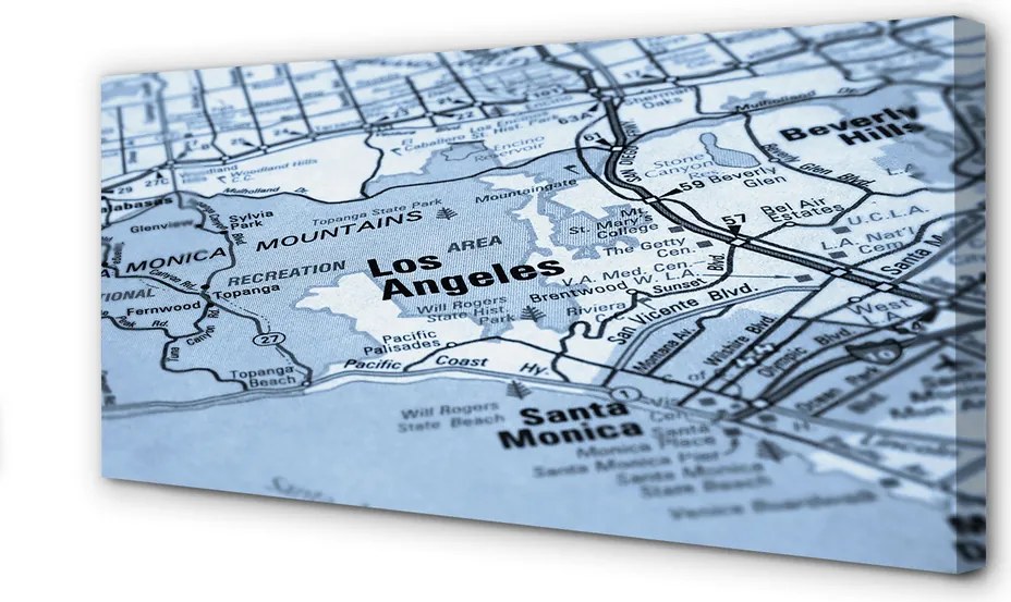 Obraz drukowany na płótnie Plan Miasta