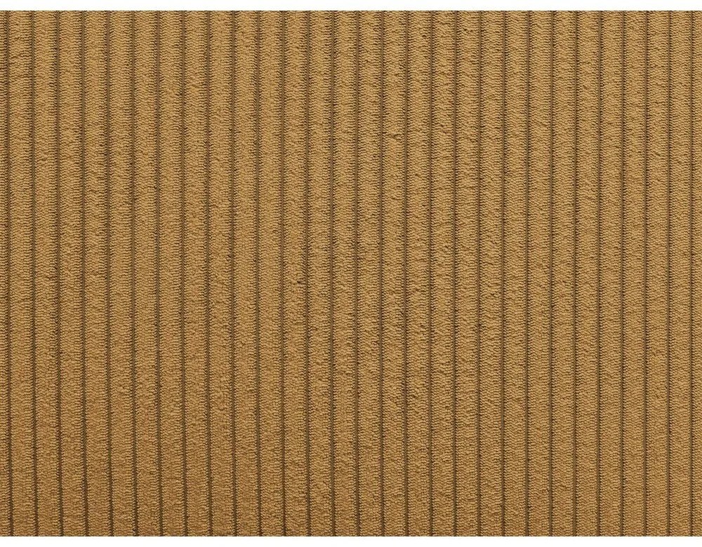 Musztardowy sztruksowy moduł sofy (strona zmienna) Nihad modular – Bobochic Paris