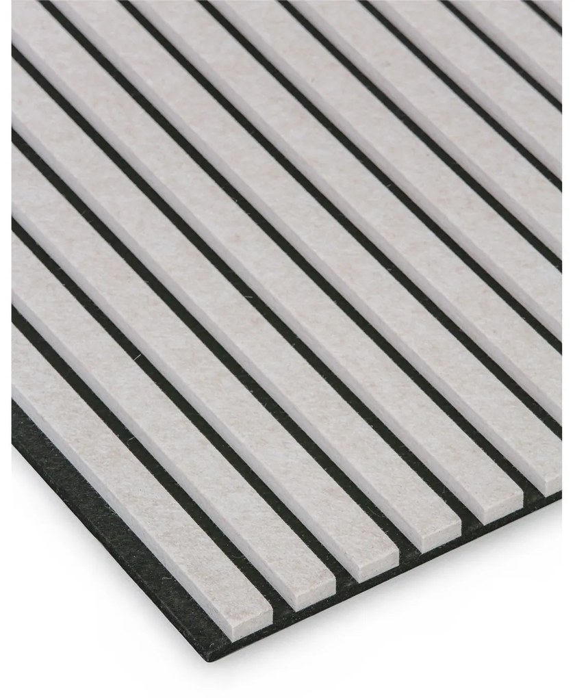 Dekoracyjny panel akustyczny, 2400 x 600 mm, 5 szt., czarny / beżowy