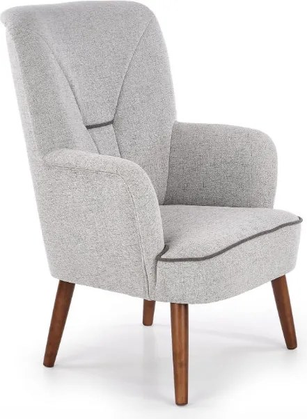 Fotel wypoczynkowy na drewnianych nogach Bishop