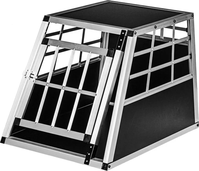Skrzynia transportowa aluminiowa dla psów, 54 × 69 × 51 cm,