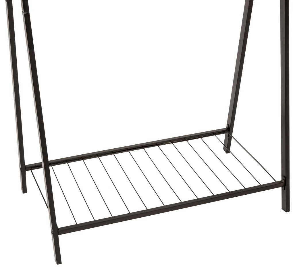 Metalowy wieszak na ubrania podwójny METTY, 98 x 43,5 x 145 cm