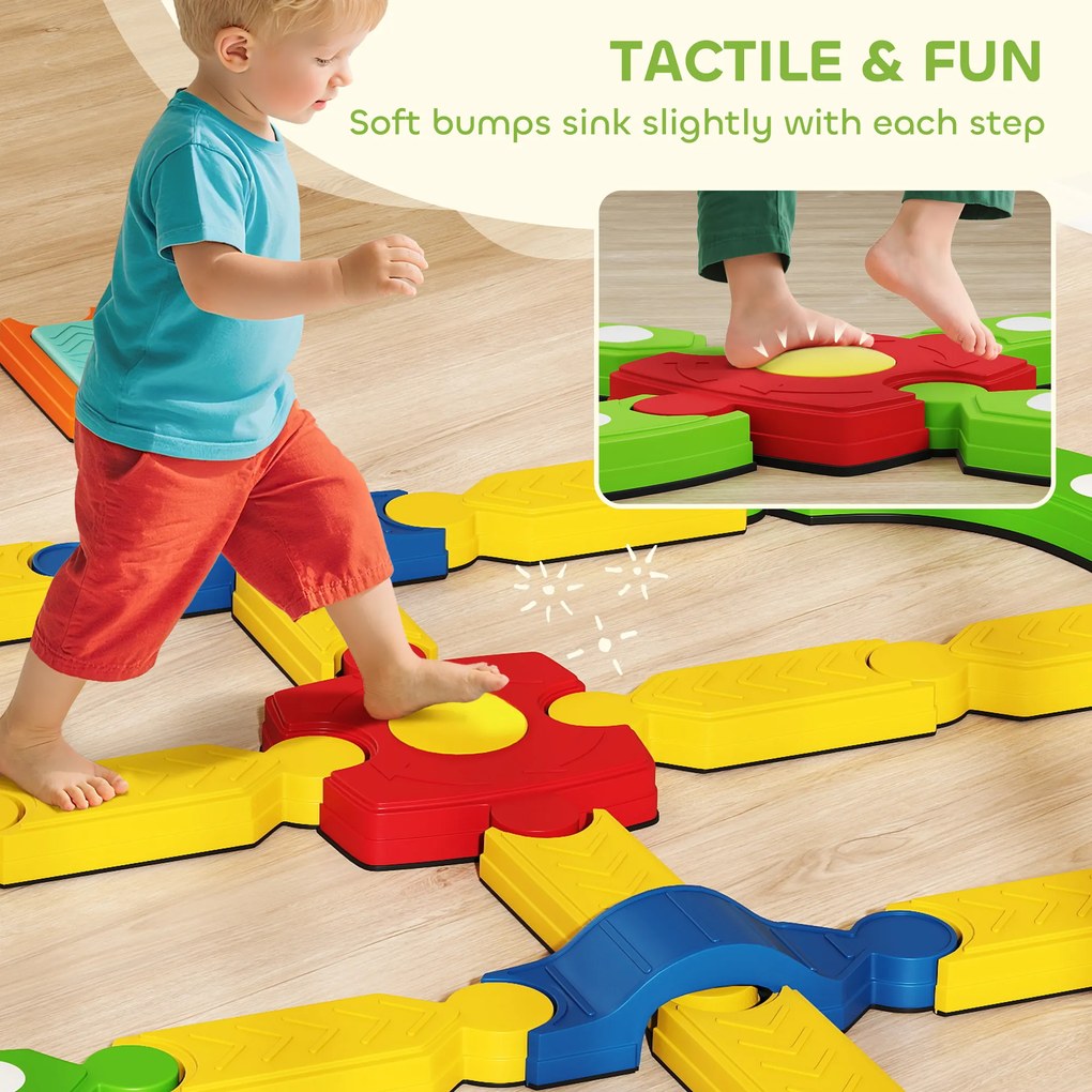 AIYAPLAY Balansujący balkon dla dzieci, interaktywna konstrukcja, antypoślizgowa, plastikowa, kolorowa