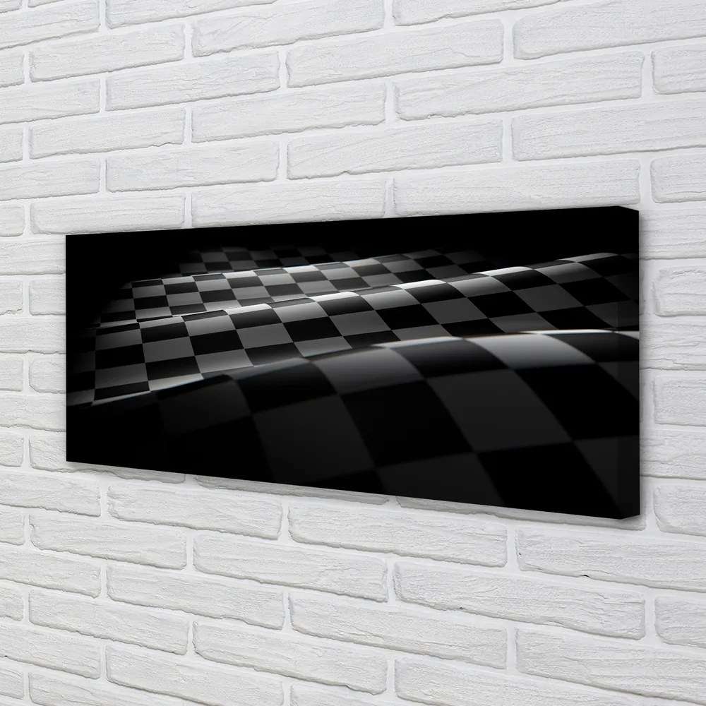 Obraz canvas na ścianę Flaga w Szachownicę