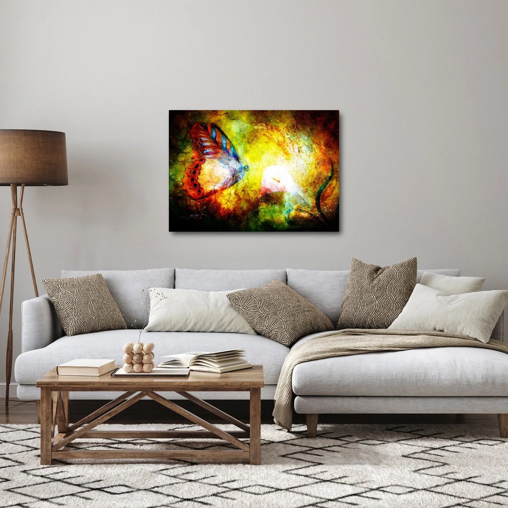 Obraz - Kosmiczny motyl (70x50 cm)
