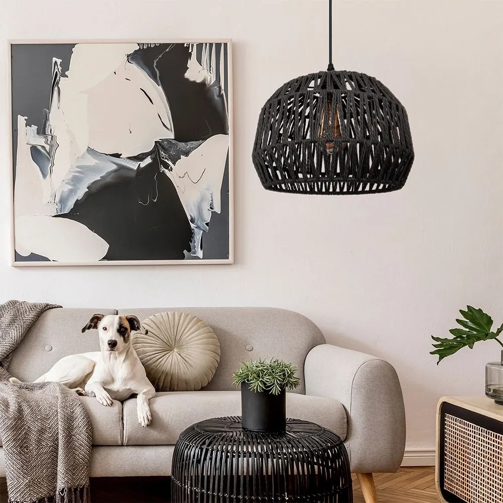 Lampa Wisząca Boho APP1483-1CP Czarna