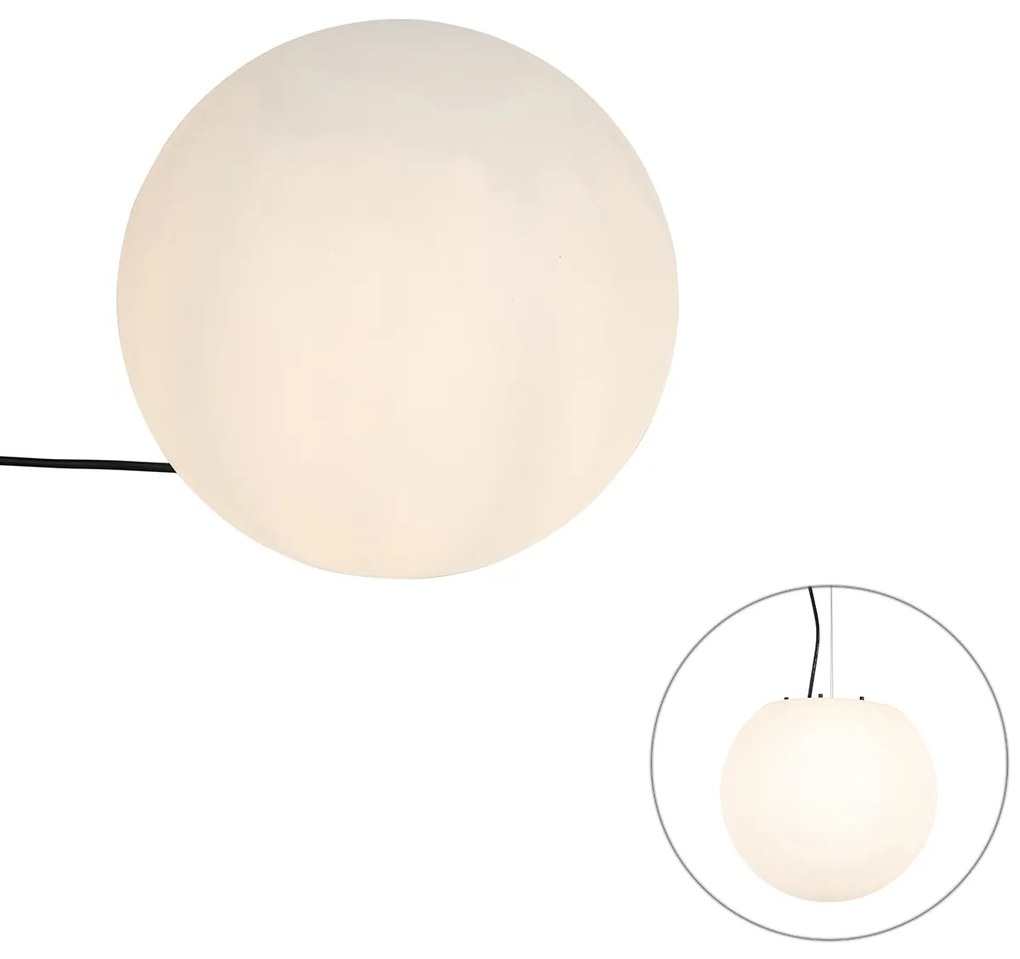 Zewnetrzna Nowoczesna lampa zewnętrzna biała 35 cm IP65 - Nura Nowoczesny Oswietlenie zewnetrzne