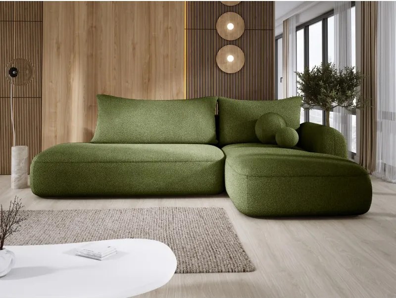 Narożnik BLOOM z funkcją spania układ L Prawy Tkanina NOWORNEVER 56