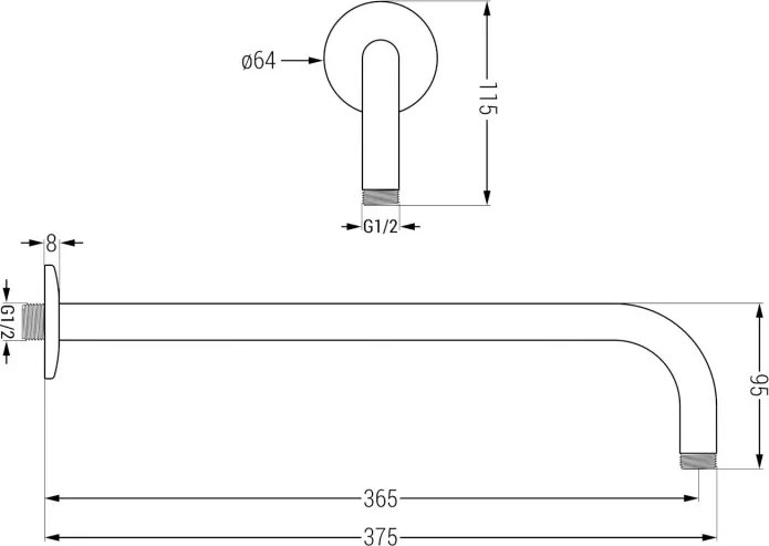 Mexen Kai DR70 zestaw wannowo-prysznicowy podtynkowy z deszczownicą 30 cm, złoty - 77602DR70301-50