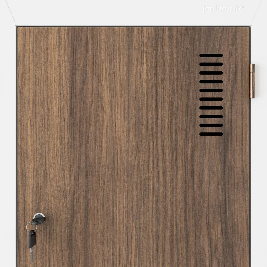 Szafa ubraniowa typu L biała / orzech: Eco Design JULIA, 800 x 1850 x 450 mm