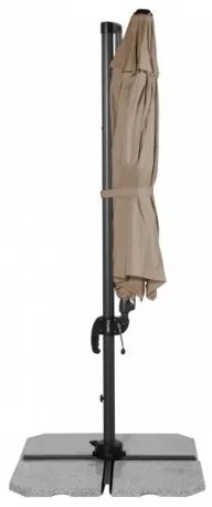 RAVENNA 330 cm - duży wahadłowy parasol ogrodowy z drążkiem bocznym : Substancja Desen - 846