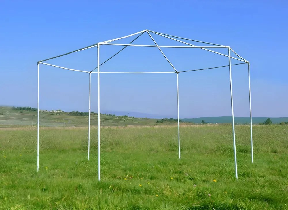 Pawilon ogrodowy z oknami 2x2x2m, namiot ogrodowy, zielony Gardella-WGR