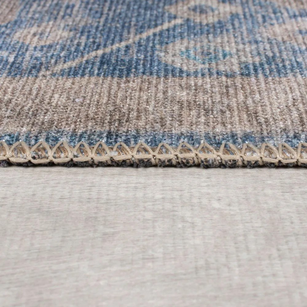 Niebieski dywan odpowiedni do prania 190x290 cm Orelia Global – Flair Rugs