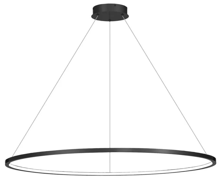 LED Łazienkowy żyrandol na lince SATURNO LED/65W/230V IP44 antracyt