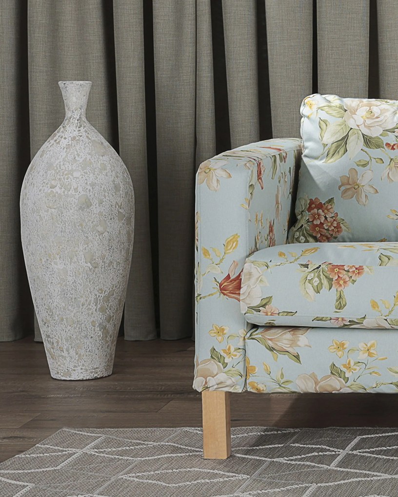 Wazon Dafni 30x79cm white grey