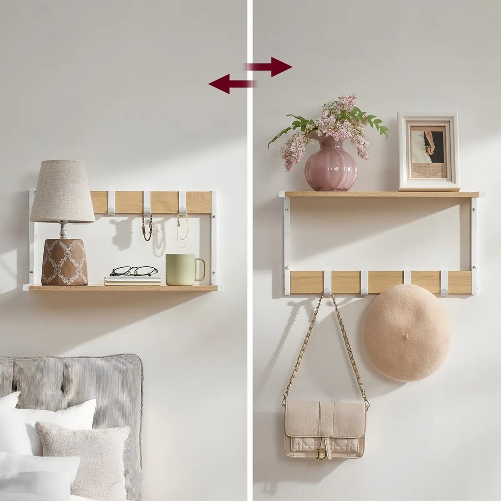 Zestaw półek ściennych E1083 WT, biały, 2 szt.