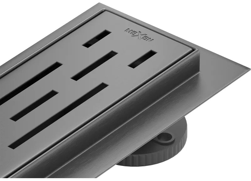 Mexen Flat M01 odpływ liniowy 60 cm, gun gray szczotkowany - 1E20060-15