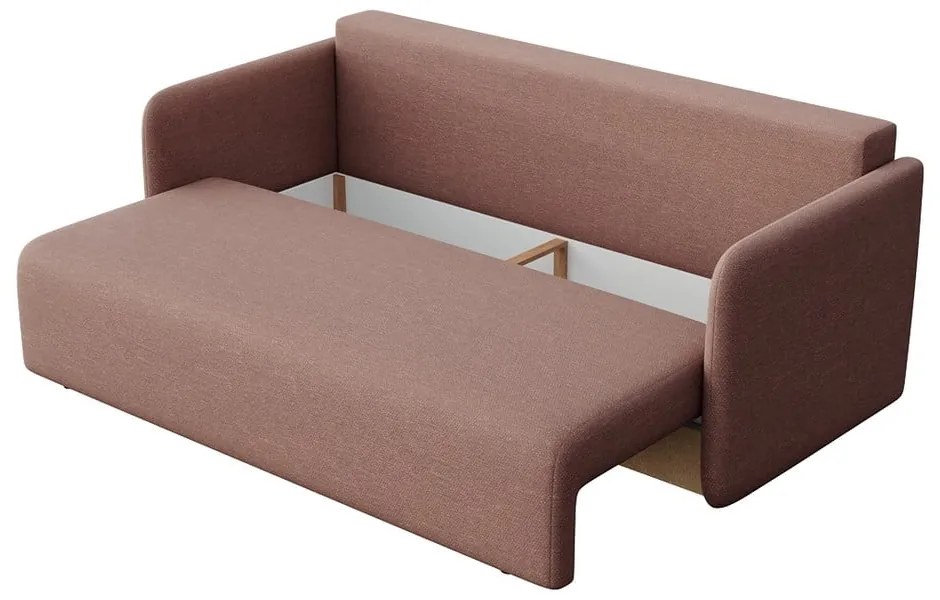 Różowa rozkładana sofa 220 cm Chaum – Rodier