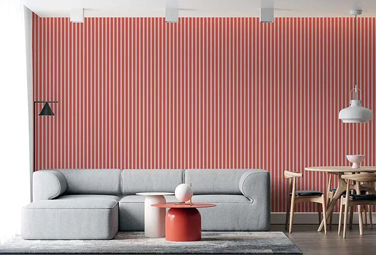 Koralowe ozdobne lamele ścienne 15 szt. G9-P11