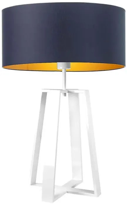 Okrągła lampa stołowa na białym stelażu - EX965-Tlool- 5 kolorów