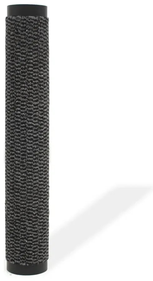 Antracytowa prostokątna wycieraczka przed drzwi 80 x 120 cm N5-N87