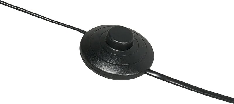 Nowoczesna lampa stojąca łukowa czarna - Vinossa