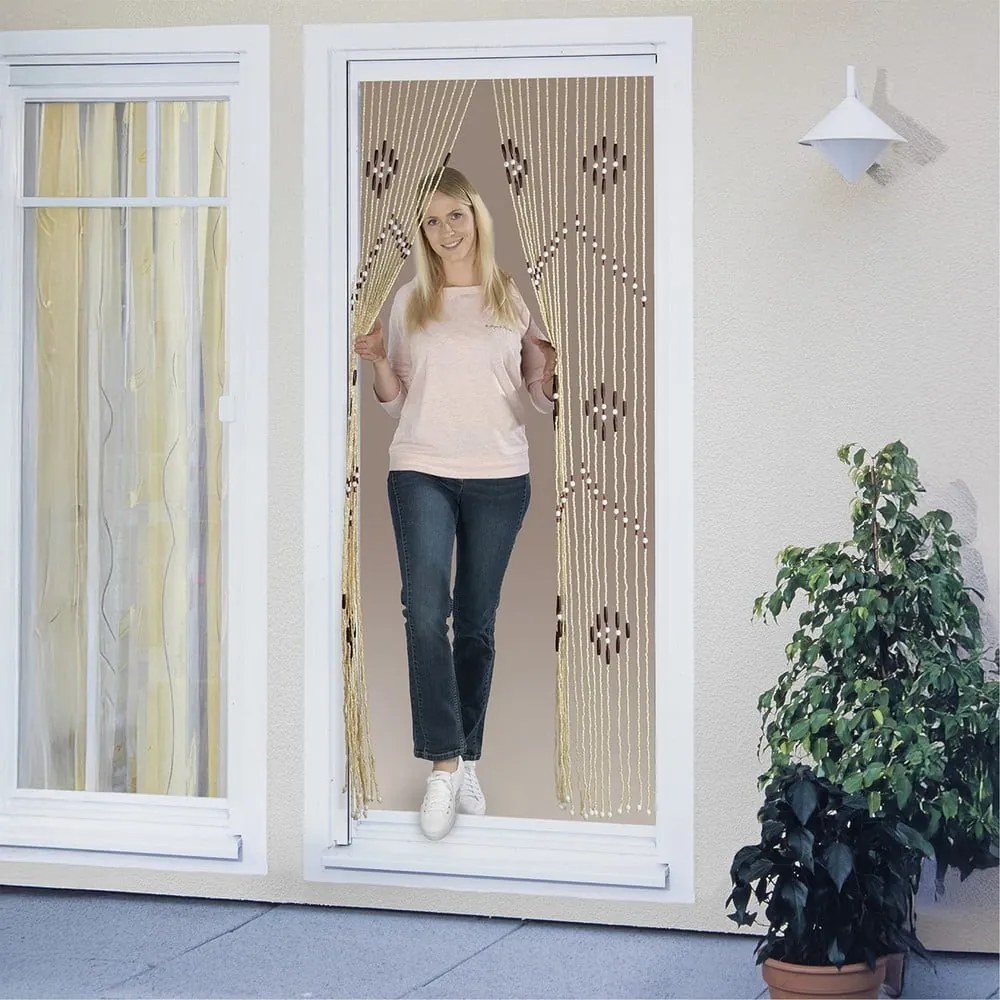 Bambusowa zasłona na drzwi w naturalnym kolorze 90x200 cm – Maximex